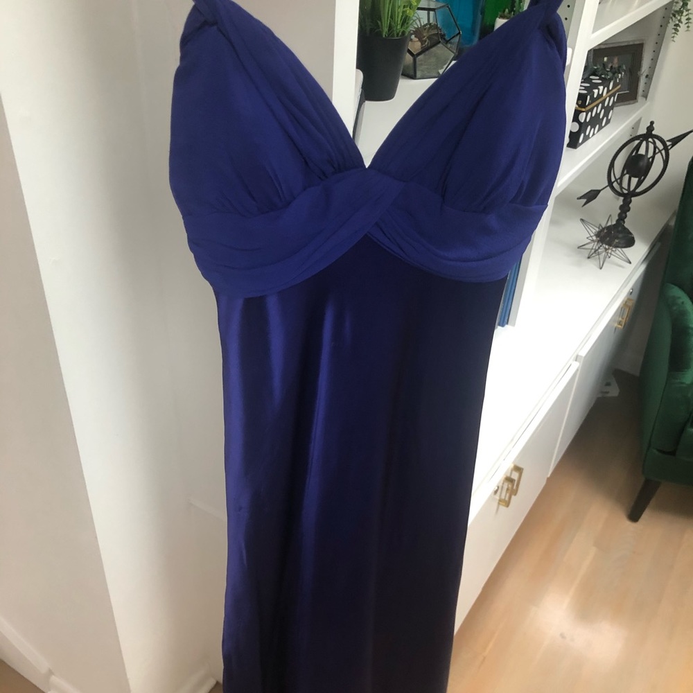 Purple silk Caché cocktail dress